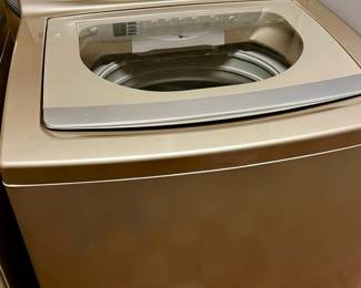 GE PROFILE BRONZE WASHER AND DRYER.