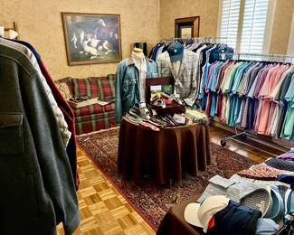 FINISHED! FANTASTIC CLOTHING! PETER MILLAR AND HARLESTON GOLF NEW WITH TAGS. NEW AND PREWORN CLOTHING.