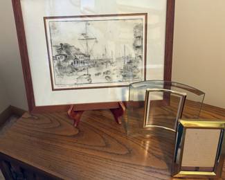 Milwaukee Yacht Club framed art piece