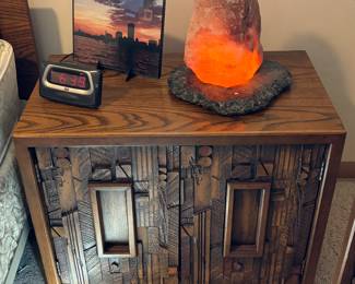 Paul Evans 1970's Lane Furniture Pueblo Brutalist Style Nightstand 1 of 2