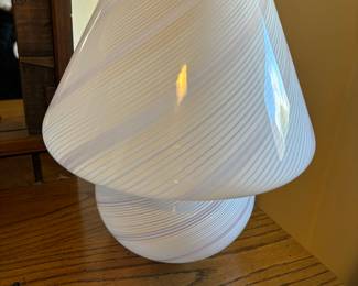 1970’s Vetri Murano Pink Mushroom Lamp 