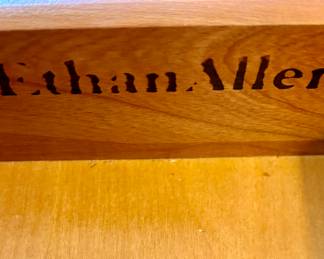 Manufacturer label Ethan  Allen