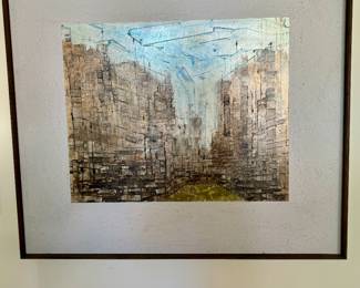 Pat Bowers, NC Artist presents an oil on board original