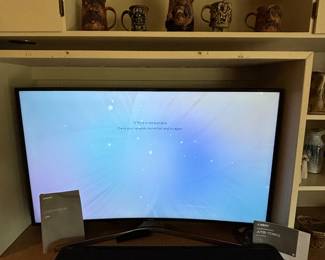 Curved screen Samsung TV
