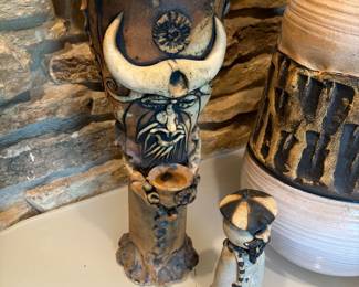 Unique pottery creations throughout!