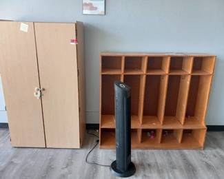 Wooden Storage Cabinet And Wooden Coat Cabinet