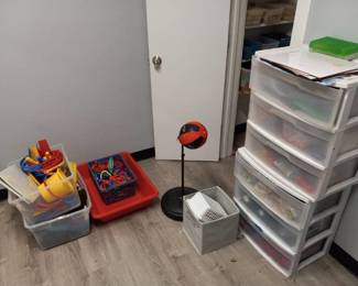 Large Lot Of Kids Toys And Craft Supplies