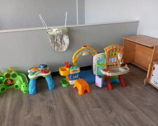 Large Lot Of Children's Toys And Desk