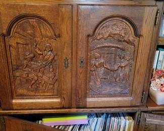 Beautiful doors on cabinet