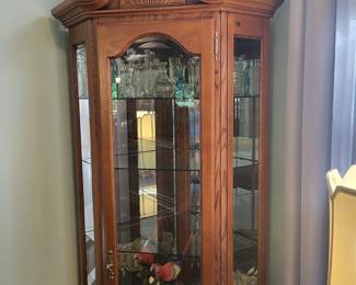 Nice lighted cabinet