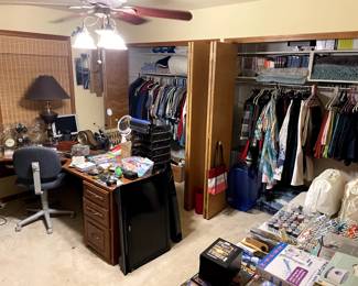 Office items.  Nice clothing