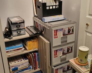 Lots of office supplies