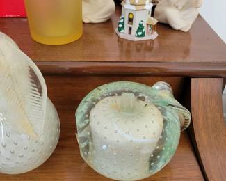 Large Murano glass bookends