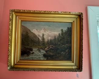 Vintage oil on canvas