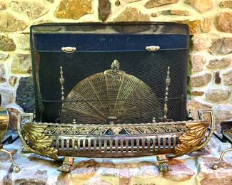DIVINE - fireplace surrounds/inserts/andirons/screens....Virginia Metal Crafters, Colonial Williamsburg Collection 