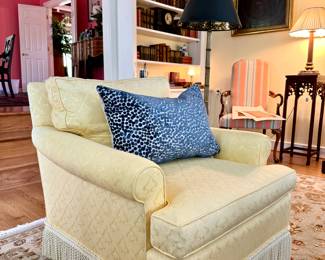 Custom covered side chair