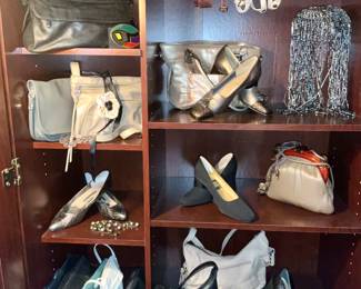 Women's purses, Women's handbags, women's shoes, size 8.5