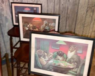 Dogs playing cards, dogs playing poker