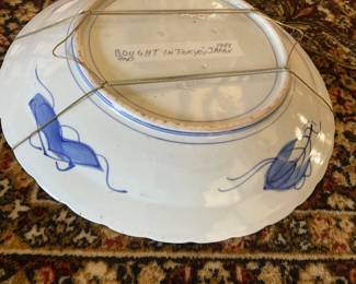 Antique, Imari, 16" round porcelain