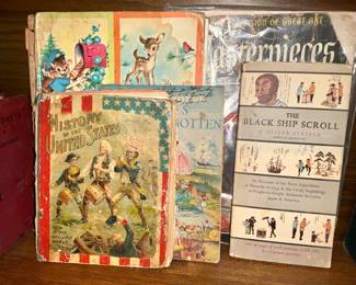 Vintage books, leather bound books , antique books 