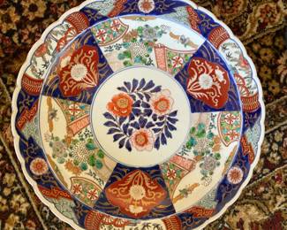 Antique, Imari, 16" round porcelain
