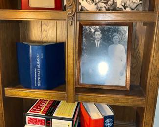 Books, chest w/ hutch