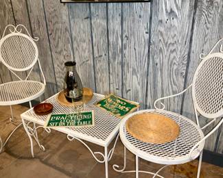 Wrought Iron metal , 3 pc set 