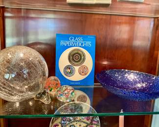 Paperweights, glass 