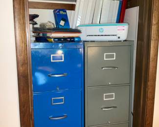 File cabinets, office supplies