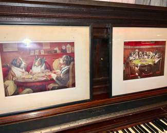 Dogs playing cards, dogs playing poker