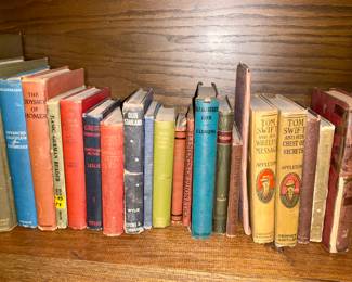 Vintage books, leather bound books , antique books 