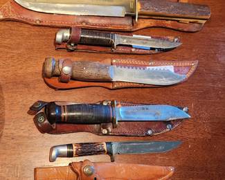 Original Bowie knife, Western,  Boulder. CO., Union Cutlery,  Marbles Gladstone, Michigan, Western hunting knife