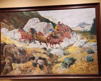 Oil painting by J.B. Hayword, 1976