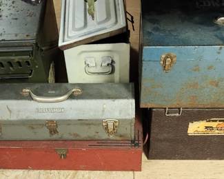 Vintage tool boxes