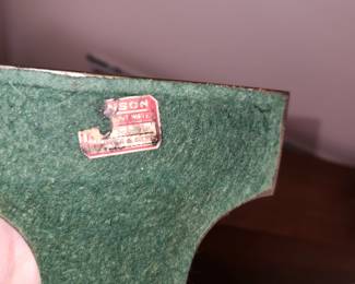 pair of antique bronze bookends, "Queen of the Nile" by LV Aronson, 1924