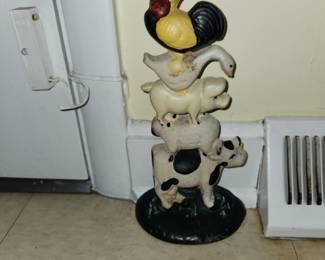 vintage metal doorstops