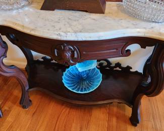 Marble top hall table
