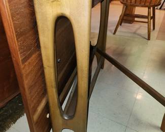 pair of MCM drop leaf tables, made in Norway