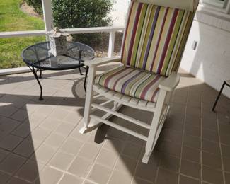 white wicker furniture, always inside covered room