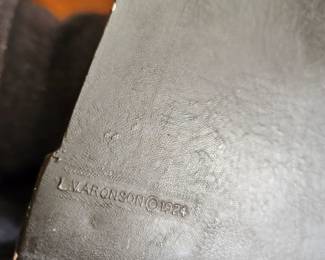 pair of antique bronze bookends, "Queen of the Nile" by LV Aronson, 1924