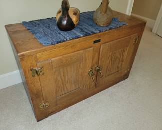 Antique Towne Butcher ice chest