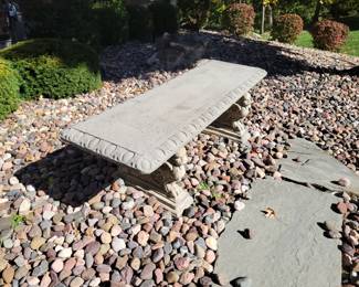 Concrete bench