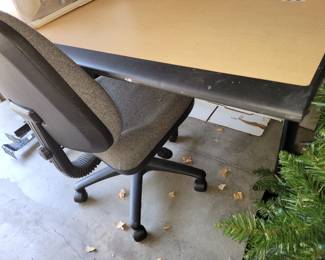Desk and chair