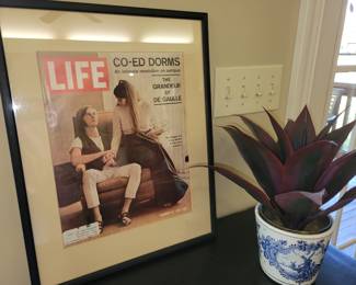 Framed vintage Life magazine covers