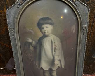 Antique Picture - Convex Glass