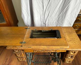 Antique Singer Cabinet