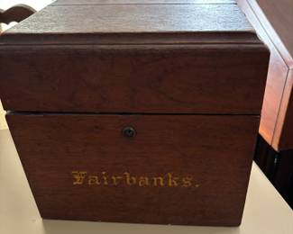 Vintage Fairbanks Wood Box