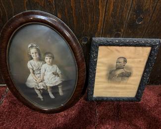 Antique Pictures - Convex Glass