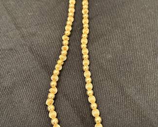 14K Ball/Shell Necklace