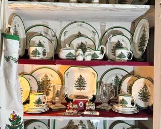 Spode, "Christmas Tree" Dishes...